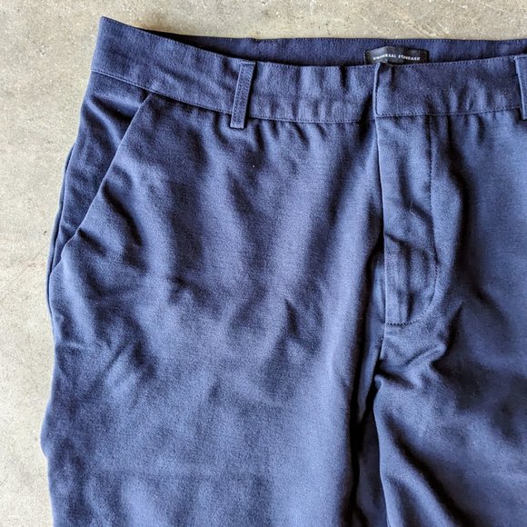 Universal Standard Navy Blue Cropped Cigarette Pants size 10/12 - Picture 3 of 8